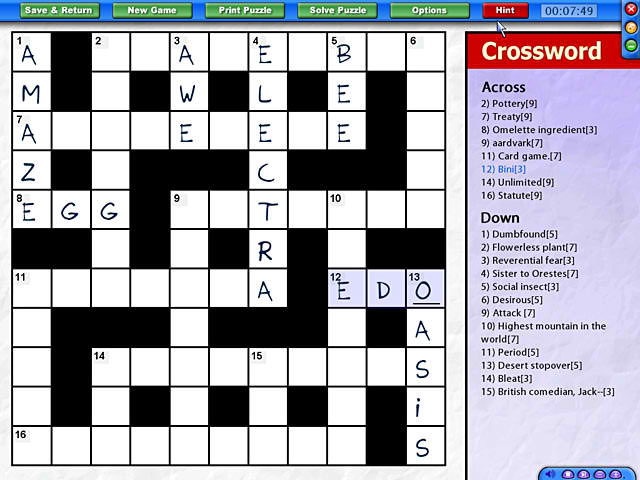 Go Down & Across To Solve Crossword Puzzles With Across Lite